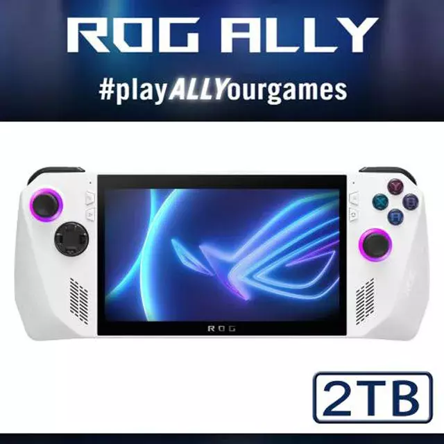 亞洲電玩通 - ROG ASUS 華碩 ROG ALLY 電競掌機-旗艦版 Z1八核心 512G 改2TB SSD 【贈保護貼+65W氮化鎵快充頭】