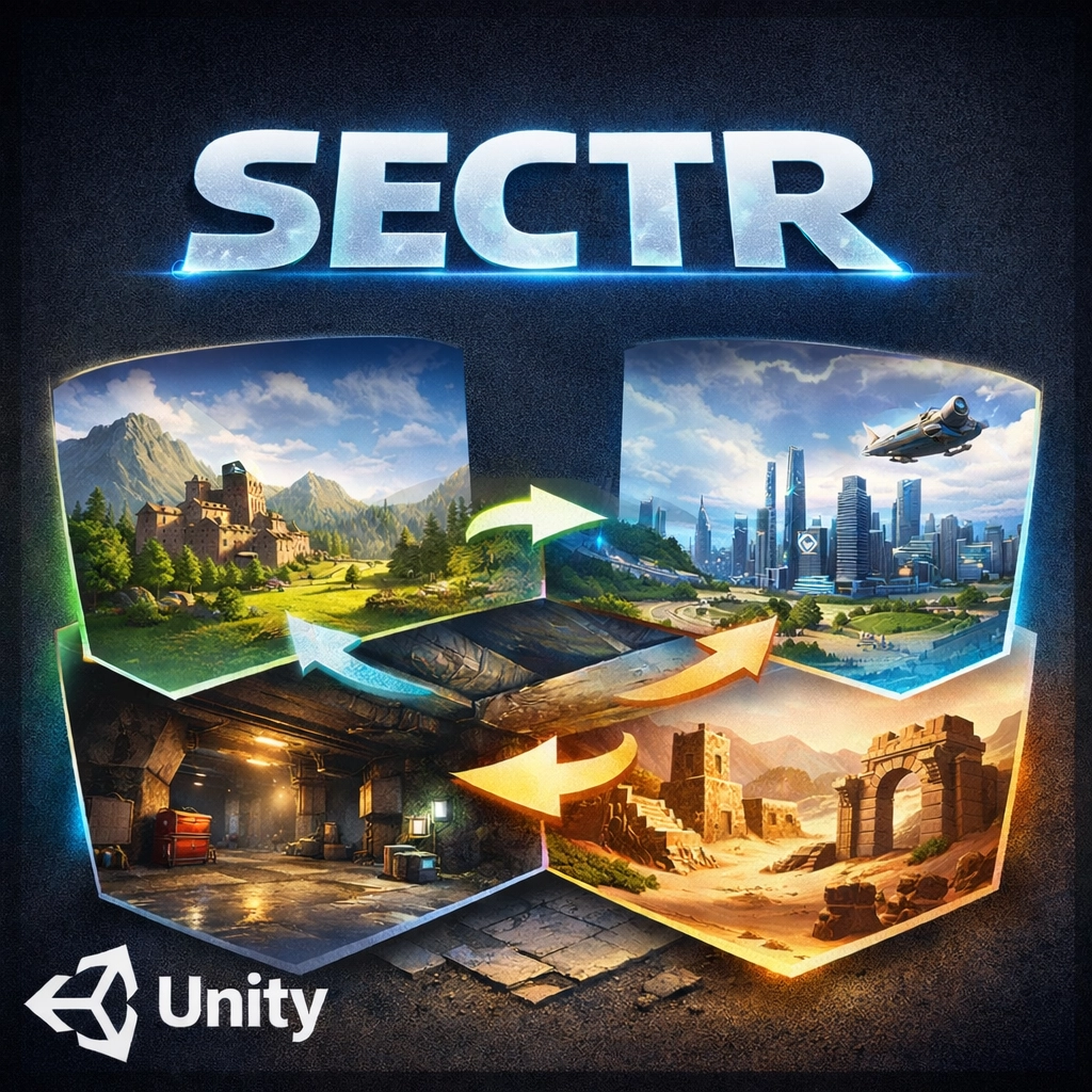 【Unity 插件推薦】SECTR 世界串流管理者，實現無縫的大型場景架構！