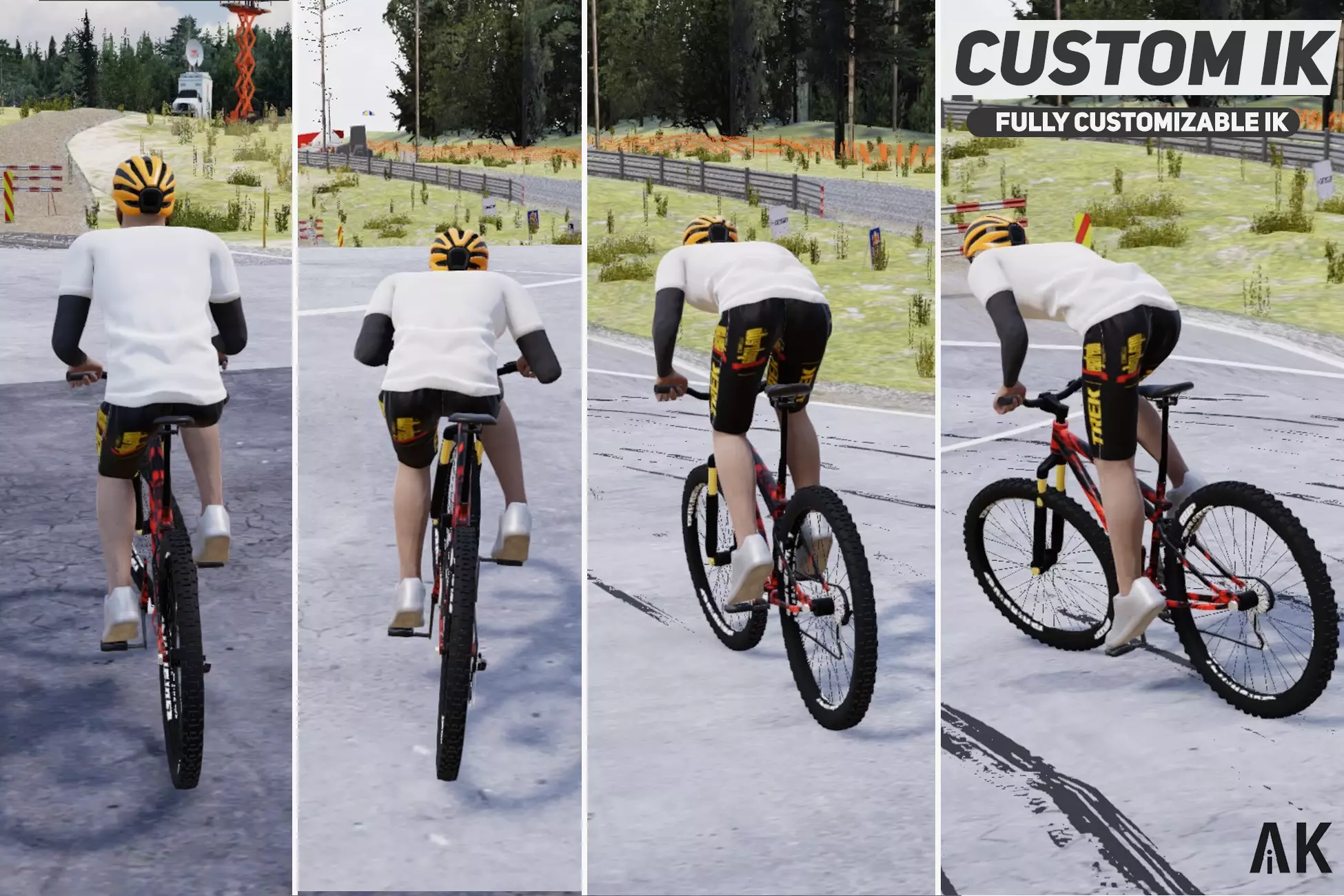 Simple Bicycle Physics 插件示意圖