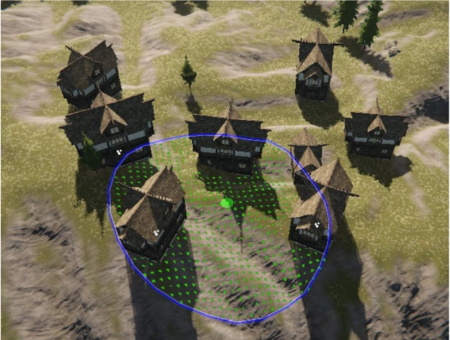 確保您的生成器(Spawner)在層級視圖(Hierarchy)中被選中，然後按下 Ctrl + 左鍵點擊來產生！