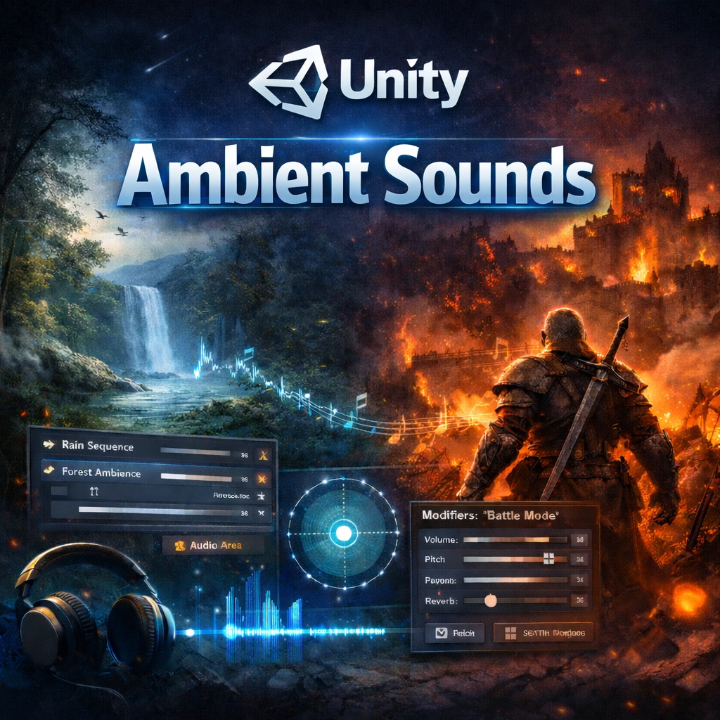 【Unity 插件推薦】Ambient Sounds 沉浸音場神器，場景音效一次到位！