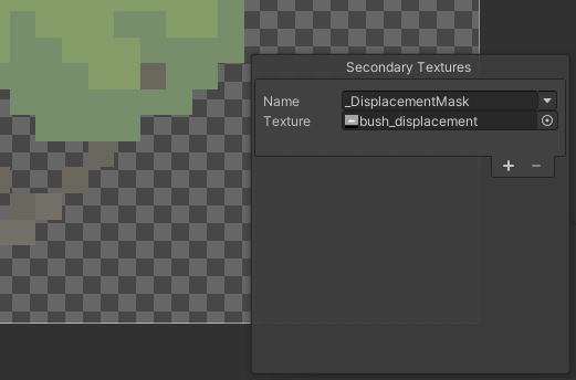 次要紋理 (Secondary Textures) 需透過 Sprite Editor 進行指定。