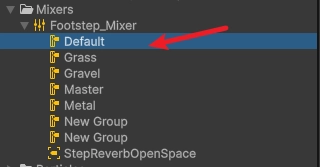 Audio Mixer Group：添加 AudioMixer 以幫助您調整每個表面的音量或添加效果。