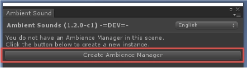 然後點擊 Create Ambience Manager 按鈕。