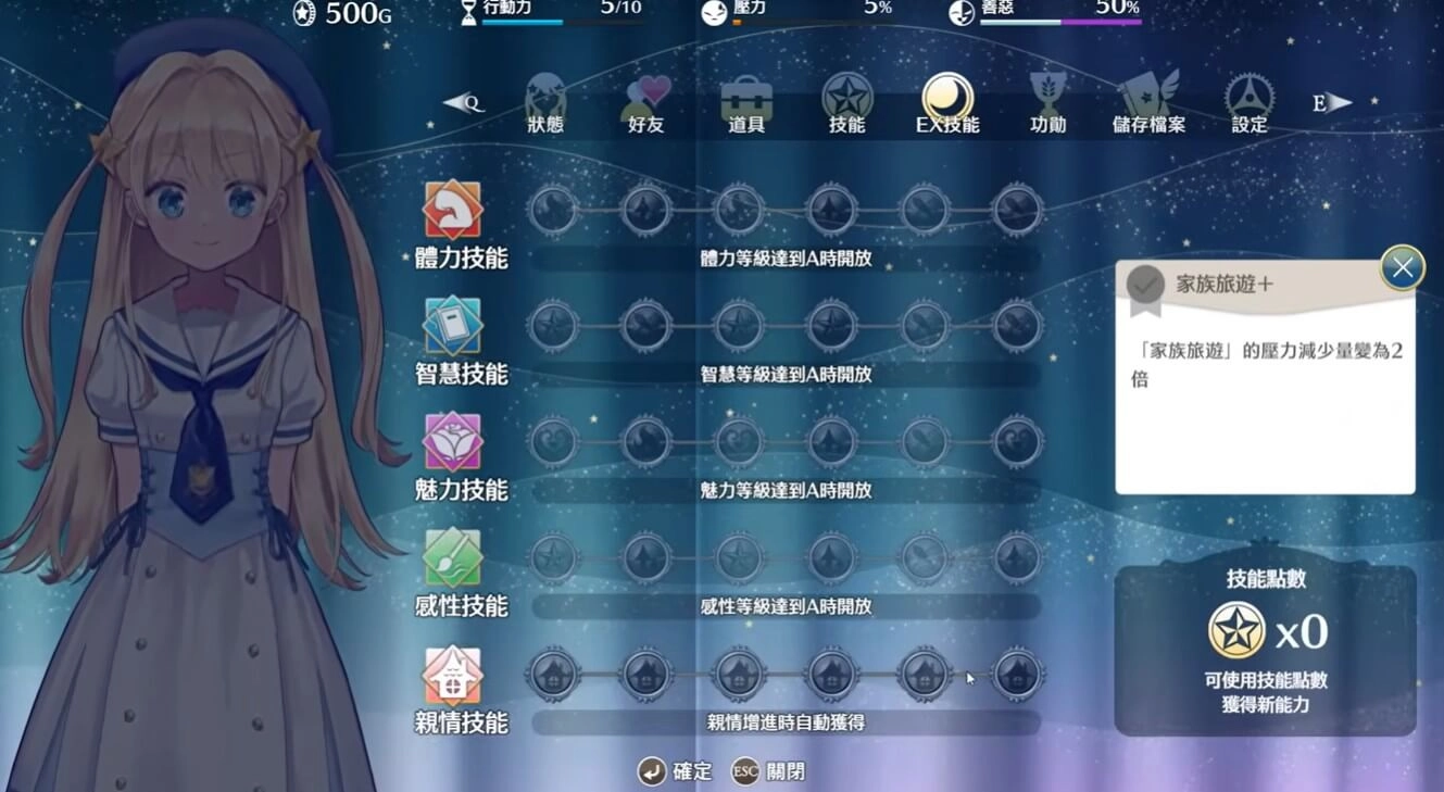 夢幻魔法公主 體驗版-ex技能
