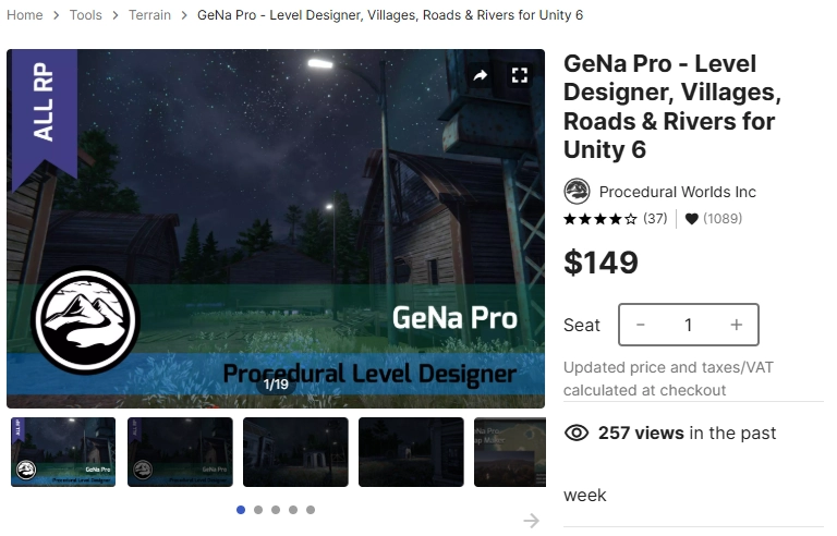Asset Store 下載連結：GeNa Pro