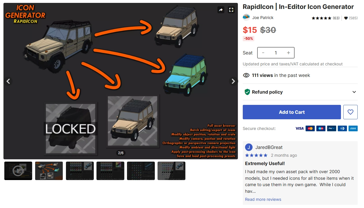 Asset Store 下載連結：RapidIcon