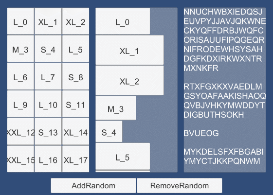 UnityDynamicScrollView 插件示意圖