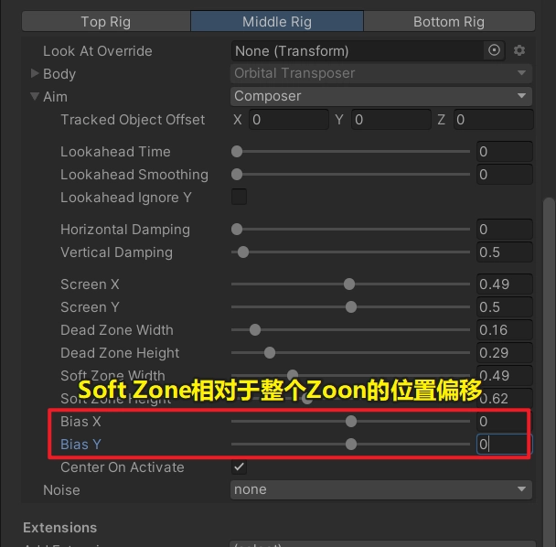 Bias X 和 Bias Y 用來調整 Soft Zoon 相對於整個 Zoon 的位置偏移。