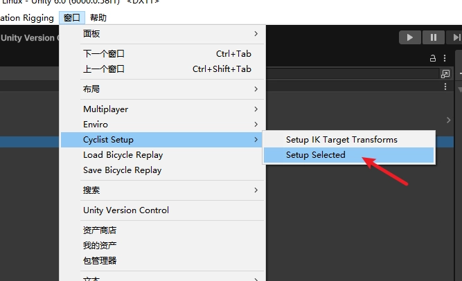 選取自訂角色，點選＂Setup Selected＂按鈕。