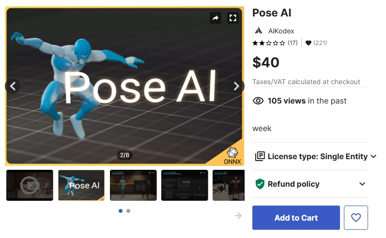 Asset Store 下載連結：Pose AI