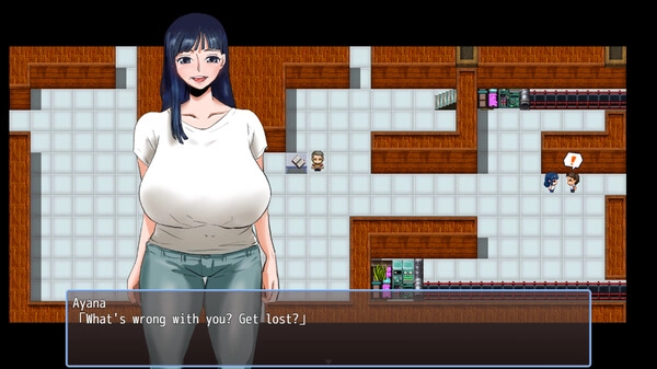 《人間牧場〜實習篇〜》牧場設施內探索的 RPG 地圖畫面