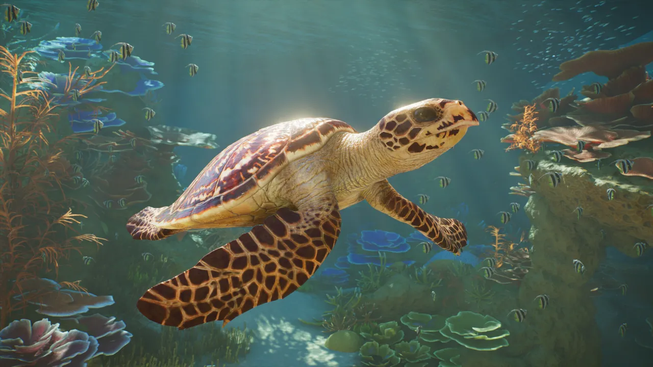 動物園之星2 攻略，水族館中的海龜官方截圖